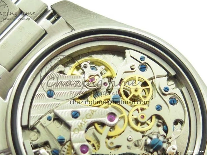 0130 Speedmaster 50th Anniversary of The Moon Landing OMF Best Edition on SS Bracelet Manual Winding Chrono Movement WellDesigned 7891